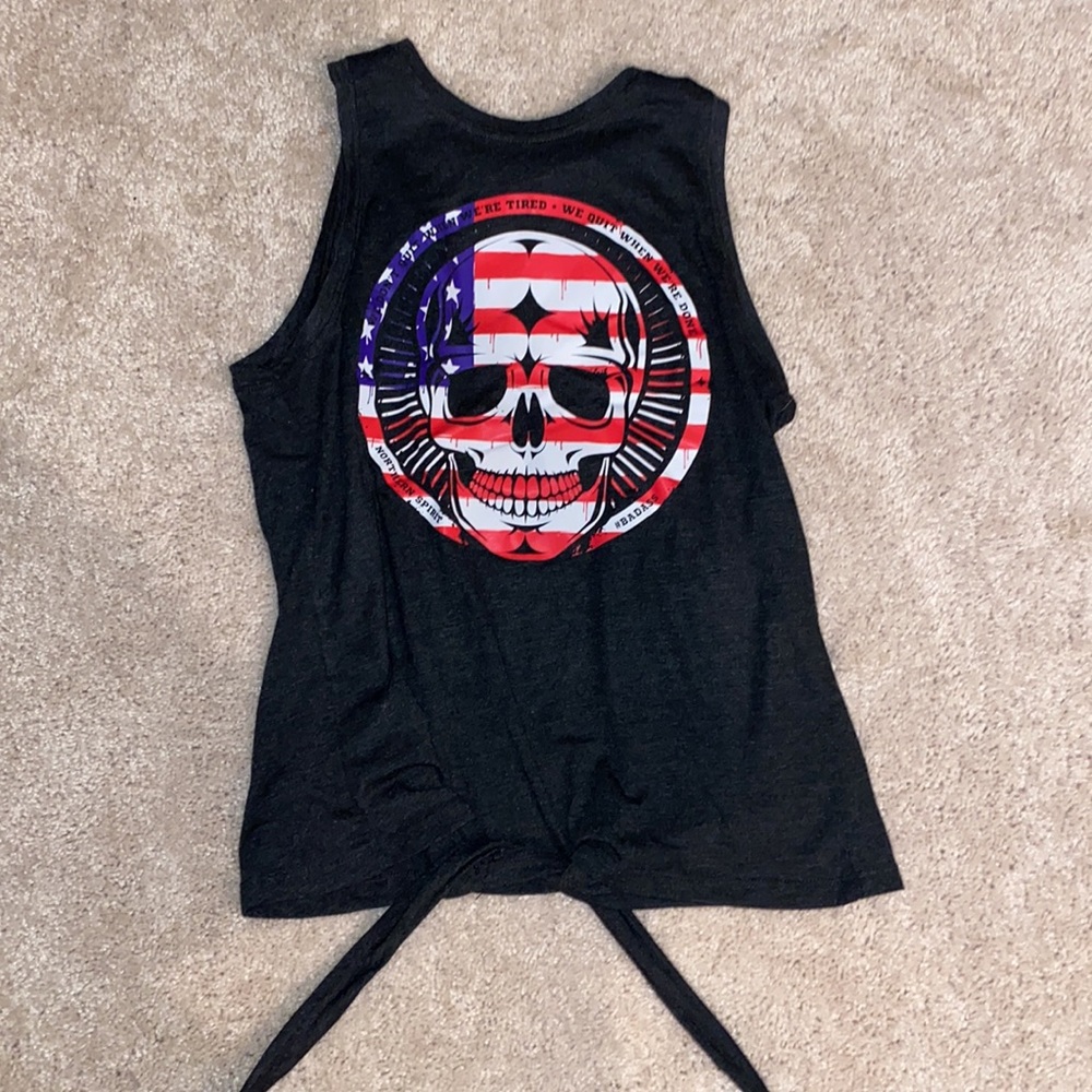 🇺🇸☠️open back crop